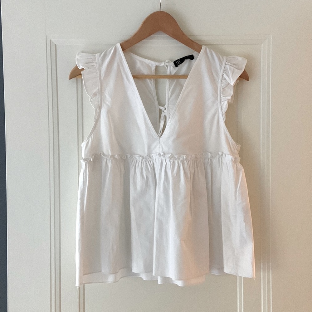 Zara White Tank Top